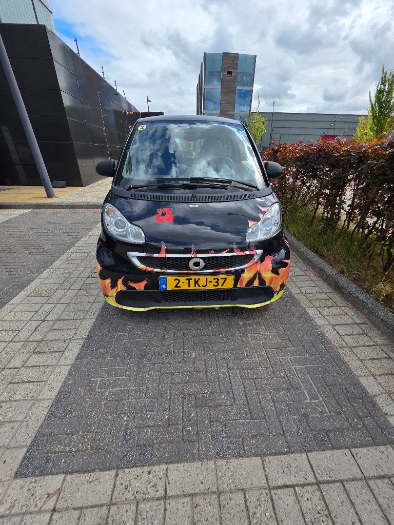 Smart ForTwo Electric Drive Coupe 2014 Zwart, Auto's, Automaat, Bluetooth, Origineel Nederlands, Elektrisch