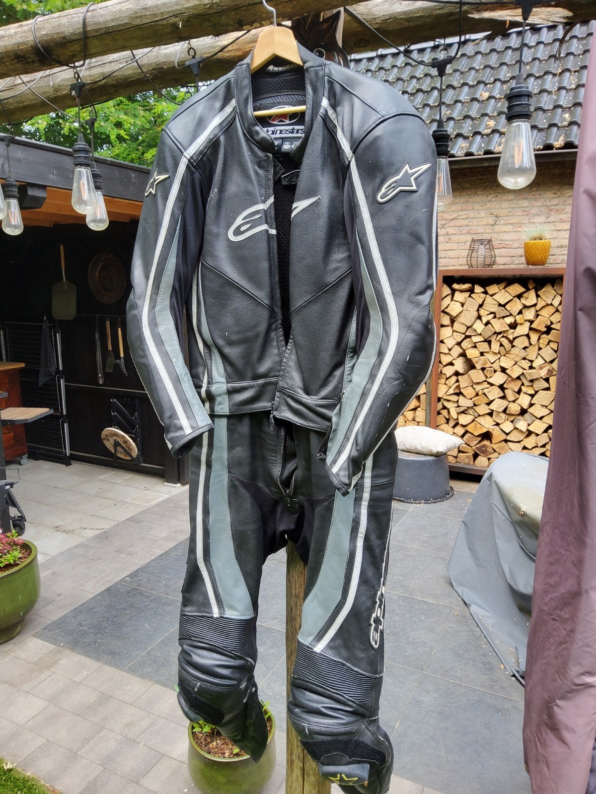 Alpinestars Leren Combipak - Maat 54, Ophalen, Alpinestars, Tweedehands, Heren