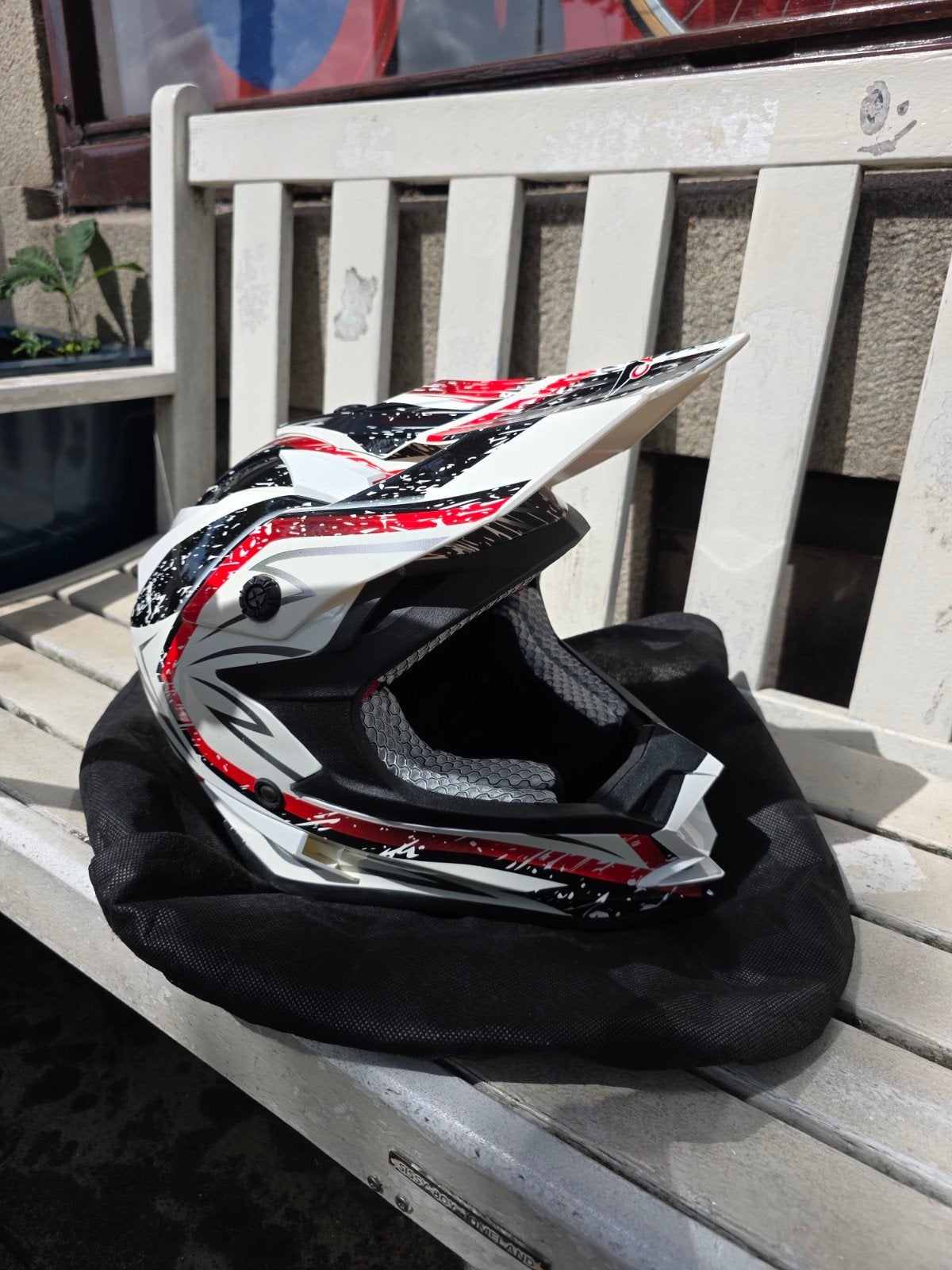 Offroadhelm - Motorcross helm Vcan, Motoren, M, Tweedehands, Ophalen, Overige merken