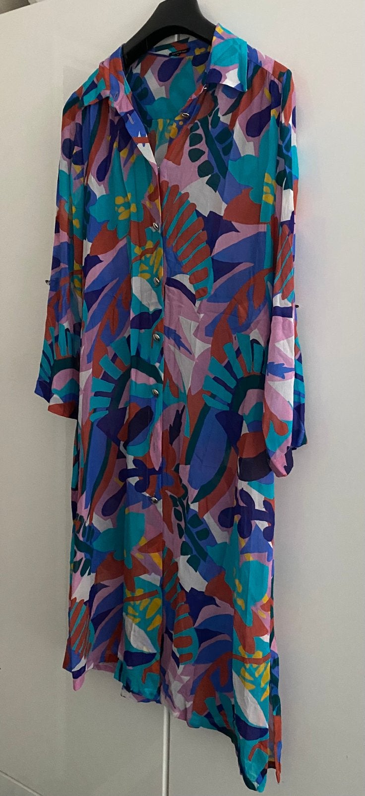 Caroline biss maxi jurk, Kleding | Dames, Blauw, Ophalen of Verzenden, Zo goed als nieuw, Maat 36 (S)