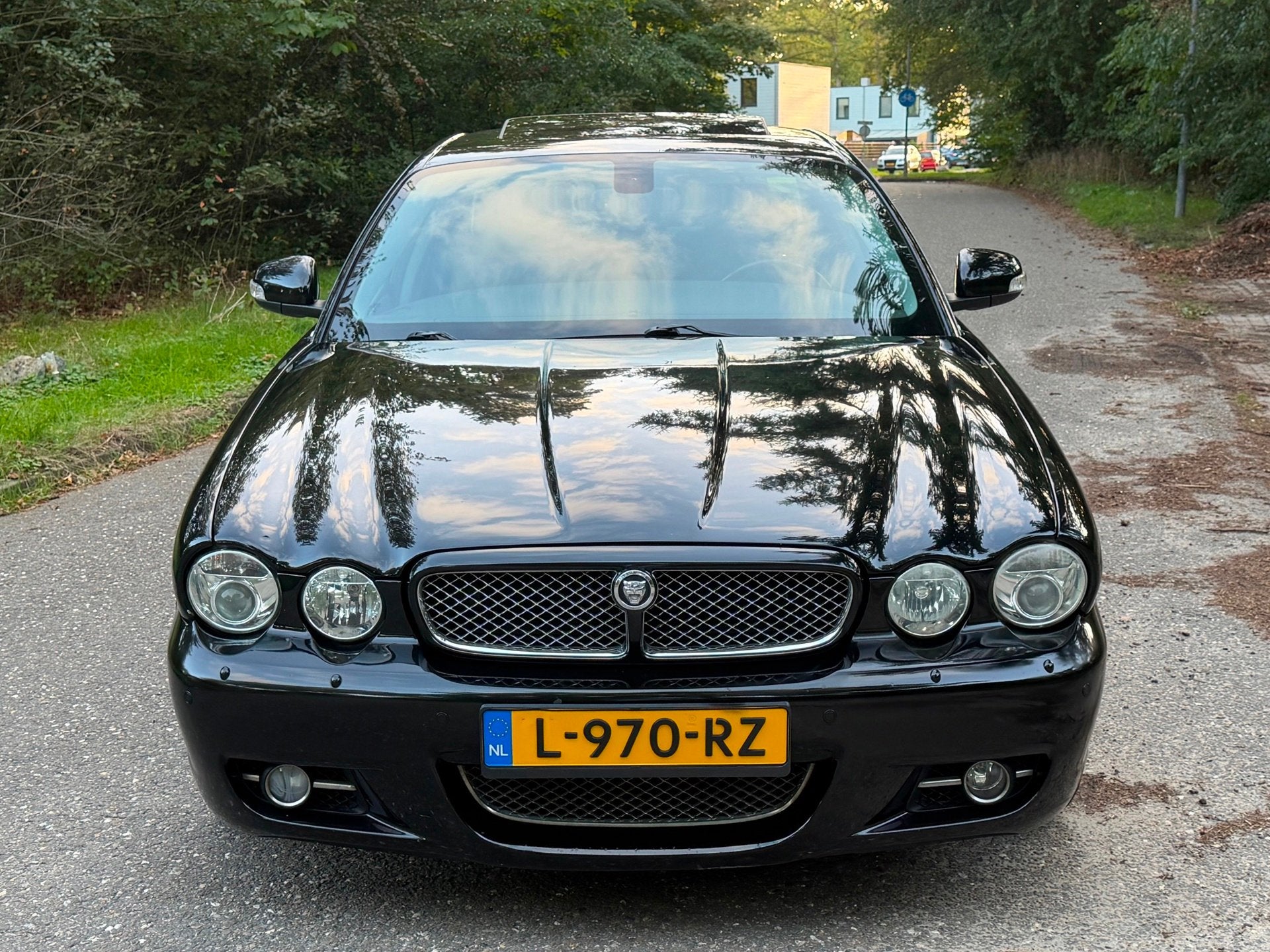 Jaguar XJ 2.7D V6 Portfolio Zwart 2009 Volle auto, Auto's, Dealer onderhouden, Achterwielaandrijving, Gebruikt, Zwart