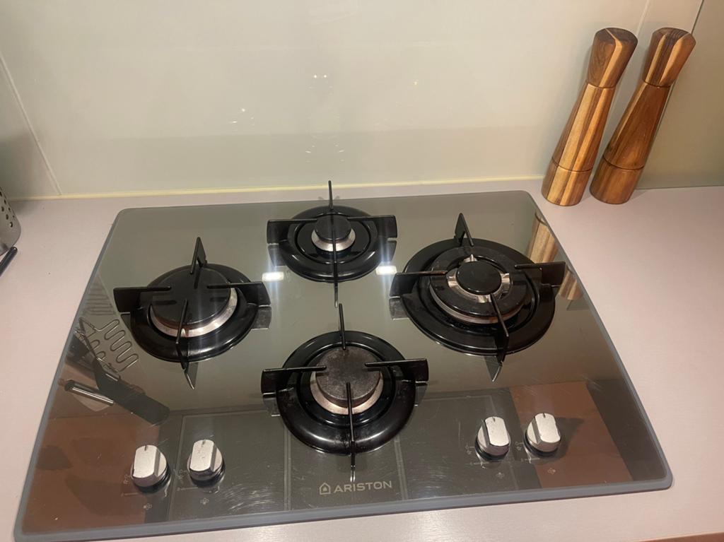 Ariston gaskookplaat, Witgoed en Apparatuur, Fornuizen, Ophalen, Gebruikt, Minder dan 85 cm, 60 cm of meer