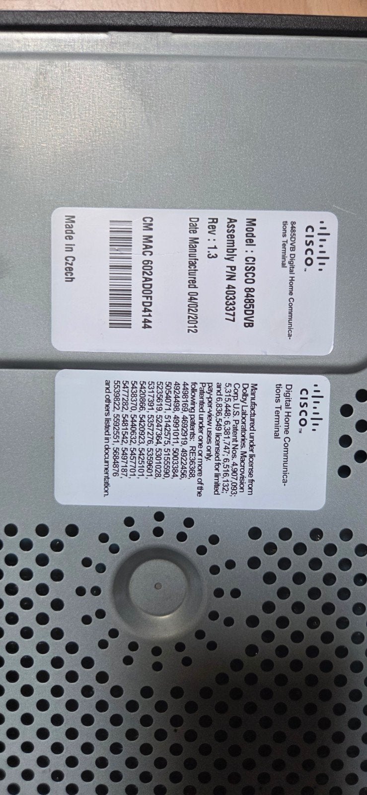 Cisco CISCO DVS3000 Digitale Home Communicatie Box, Ophalen of Verzenden, Gebruikt, Decoder