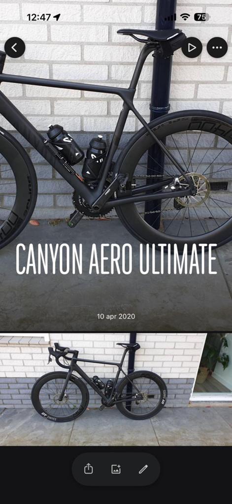 Canyon CF SLX 9.0 AERO + EXTRA WIELSET DT SWISS P1800, Overige merken, Carbon, Ophalen of Verzenden, Meer dan 20 versnellingen