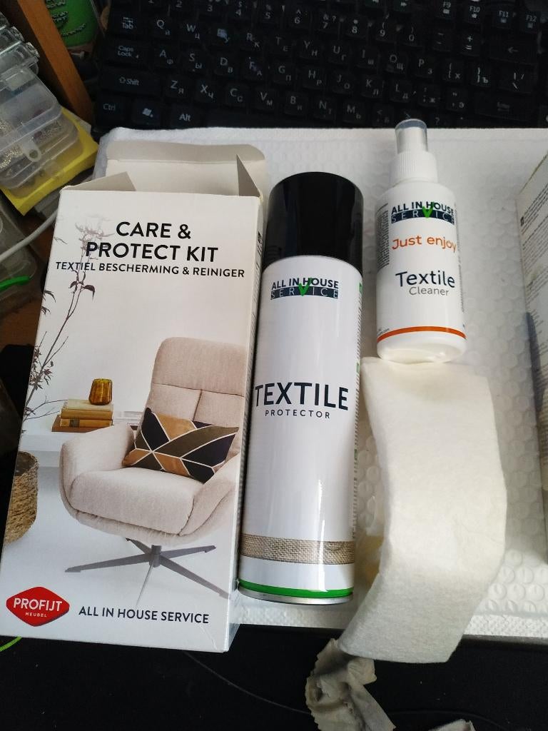 PROFIJT CARE & PROTECT KIT TEXTIEL BESCHERMING & REINIGER, Ophalen of Verzenden, Schoonmaakmiddel