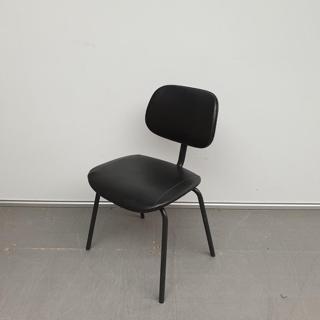 Ahrend Cirkel stoel - nieuwe zwarte skai retro, Ophalen, Gebruikt, Zwart, Vijf, Zes of meer stoelen