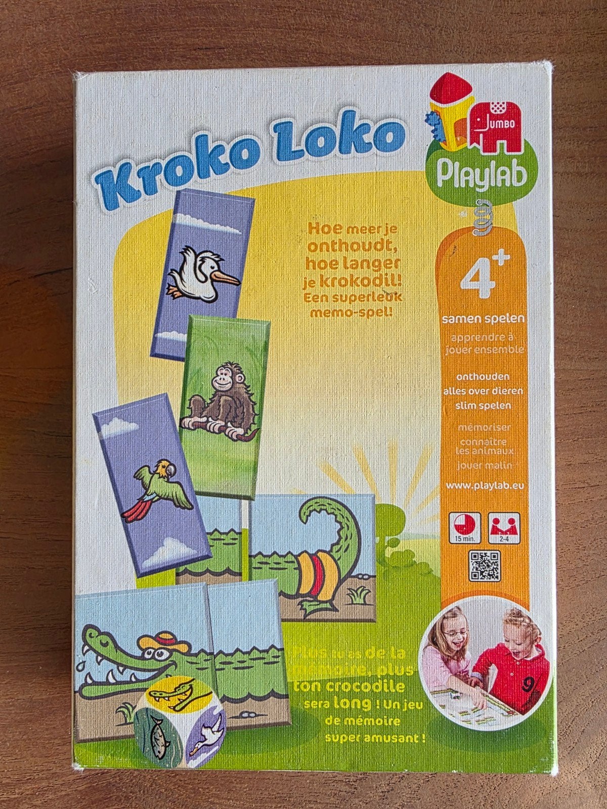 Kroko Loko Jumbo Playlab Geheugenspel, Een of twee spelers, Ophalen, Zo goed als nieuw, Jumbo Playlab