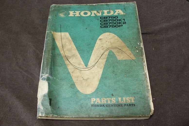Honda CB750 K1 K2 Police 1971 motorcycle parts list, Motoren, Ophalen of Verzenden, Honda