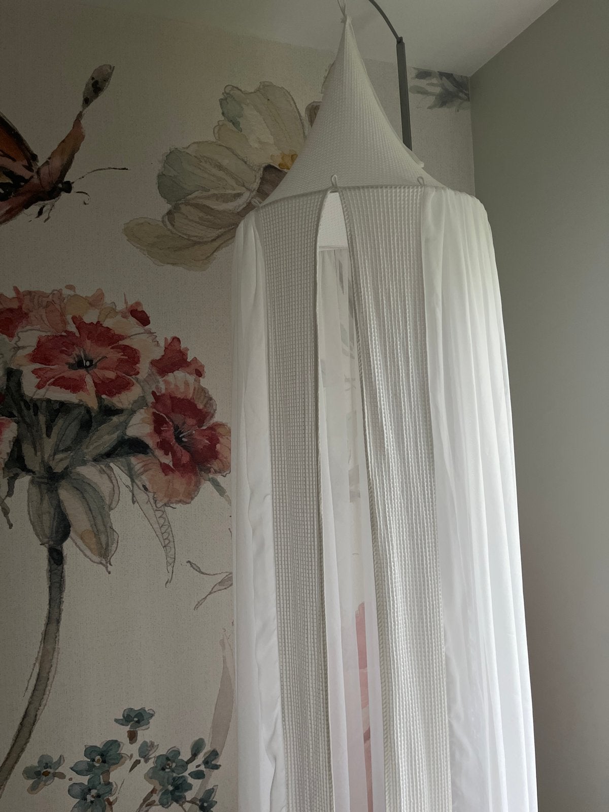 Hemeltje klamboe voor babybedje - Bebouche (incl. piekstok), Ophalen, Zo goed als nieuw, 180 cm of meer, 100 cm of meer
