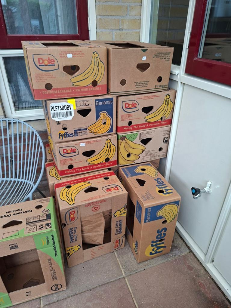 Bananendozen, Ophalen, 50 tot 75 cm, Minder dan 40 cm, 35 tot 50 cm