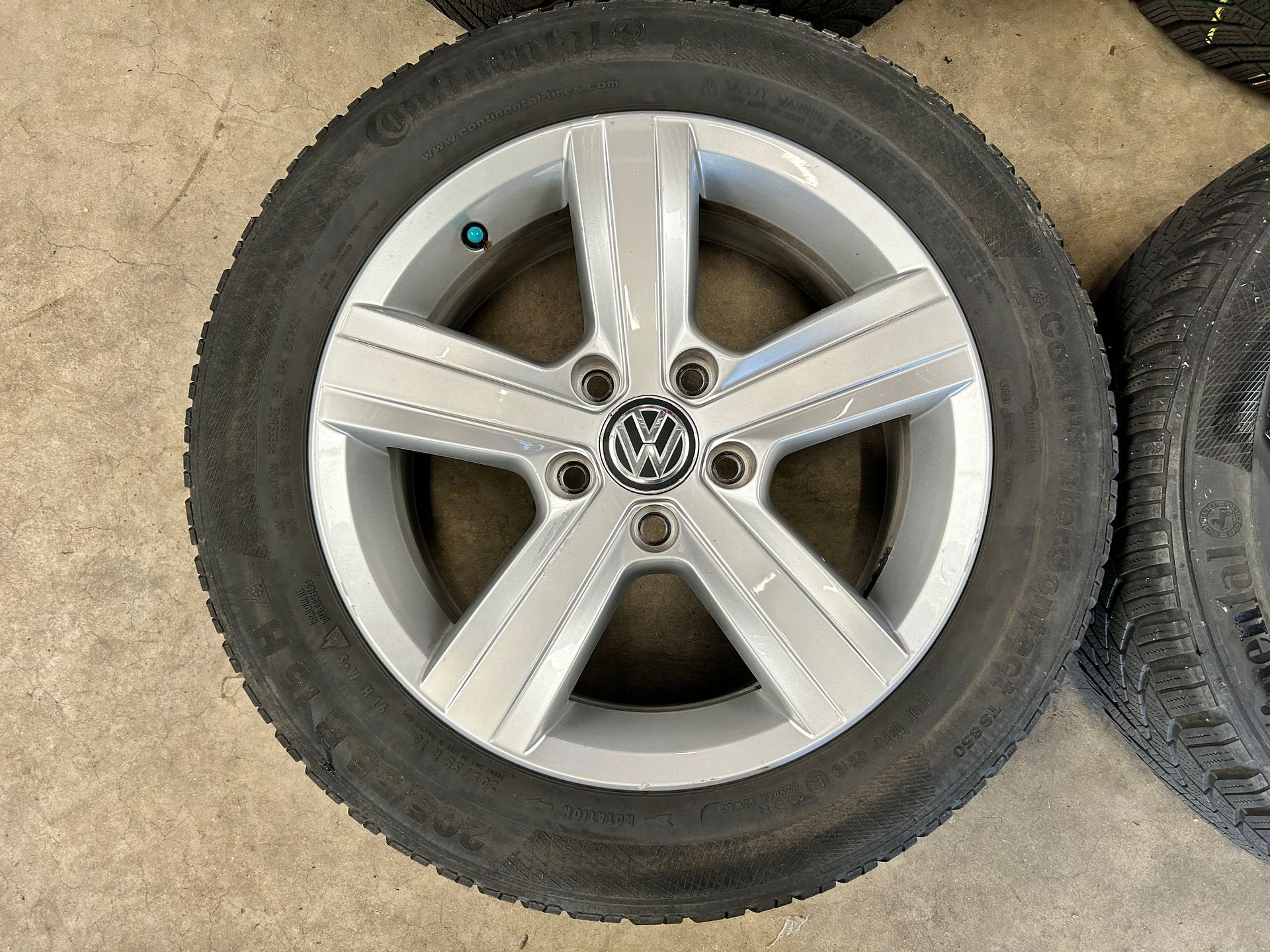 ✅ Diversen velgen + winterbanden Volkswagen Golf | Caddy, Auto-onderdelen, Gebruikt, 15 inch, -, -