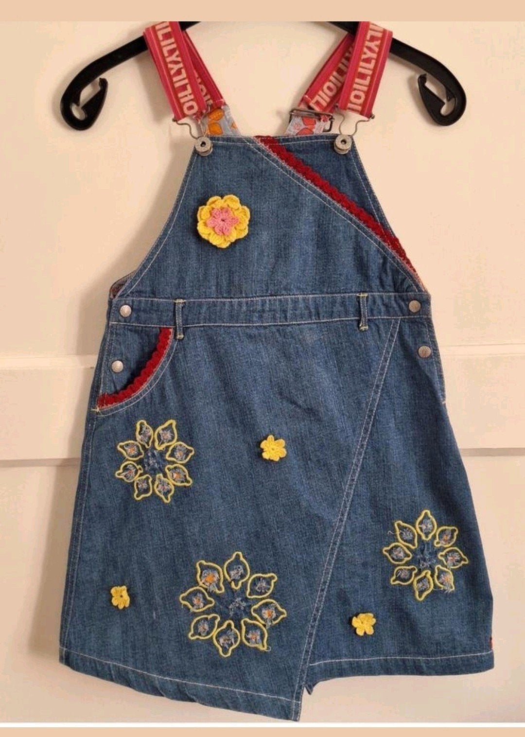 Oilily spijkerjurkje maat 128 met gratis truitje, Oilily, Zo goed als nieuw, Jurk of Rok, Verzenden