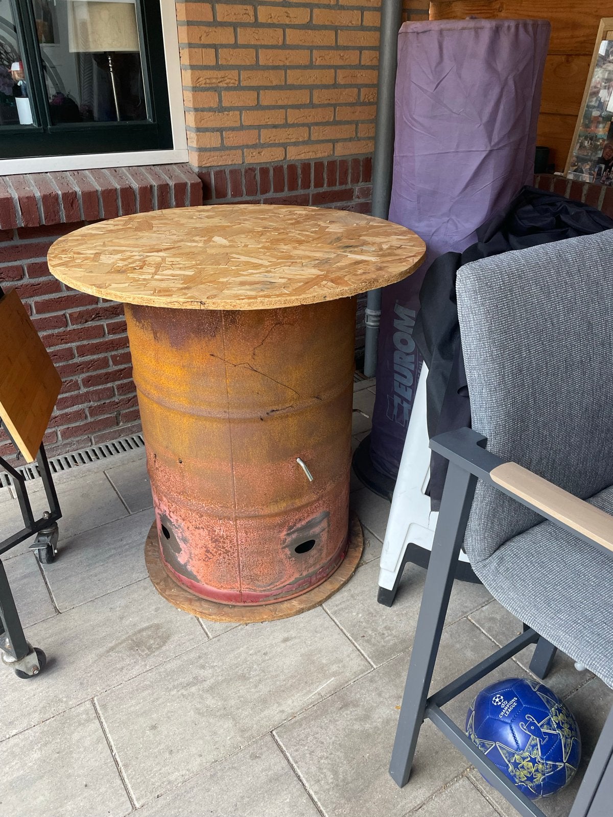 Gratis vuurton/sta tafel, Ophalen, Gebruikt, Vuurton
