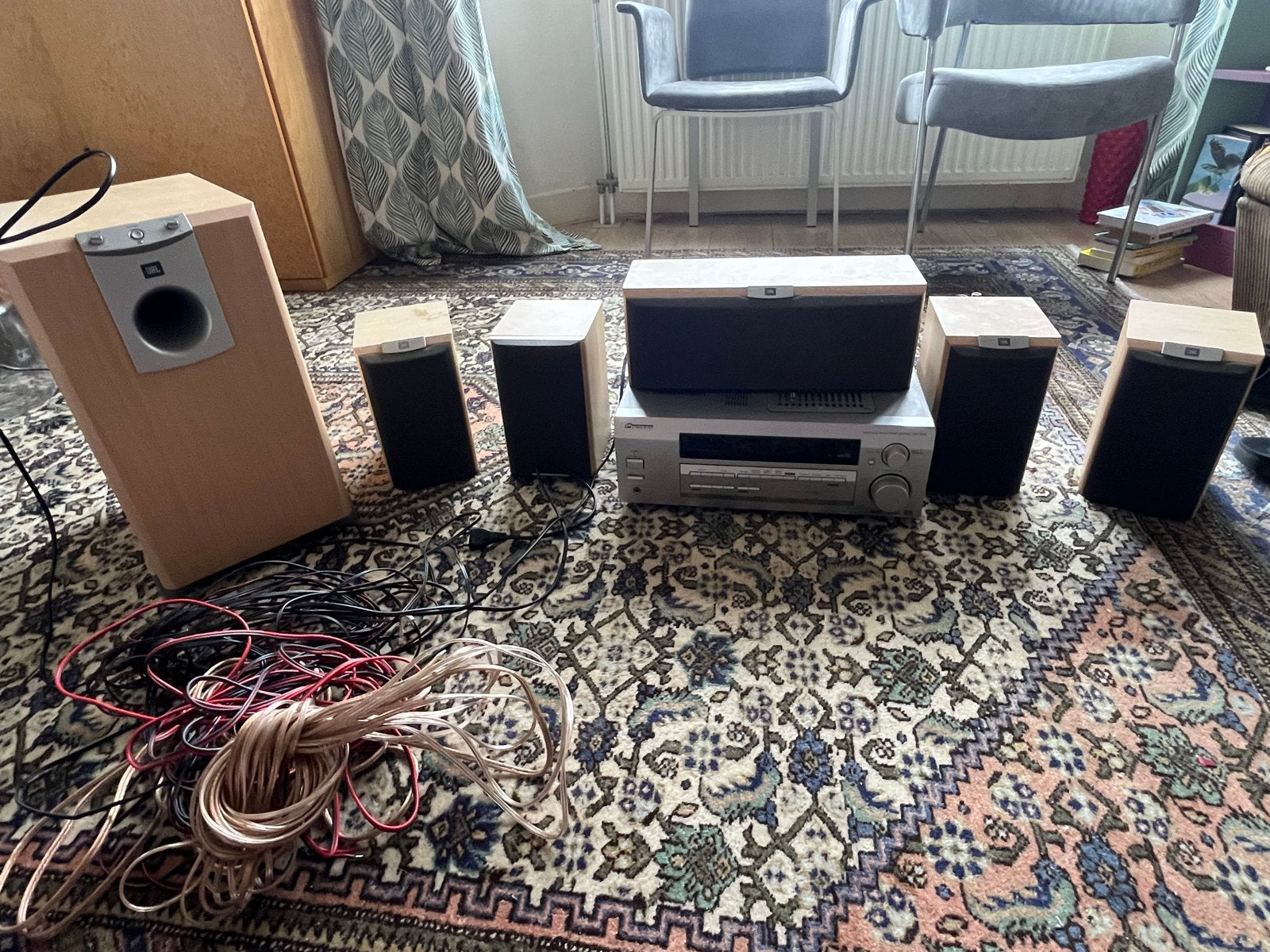 Home Surround Sound Set met JBL Speakers en Subwoofer, Gebruikt, 70 watt of meer, Ophalen of Verzenden, Pioneer