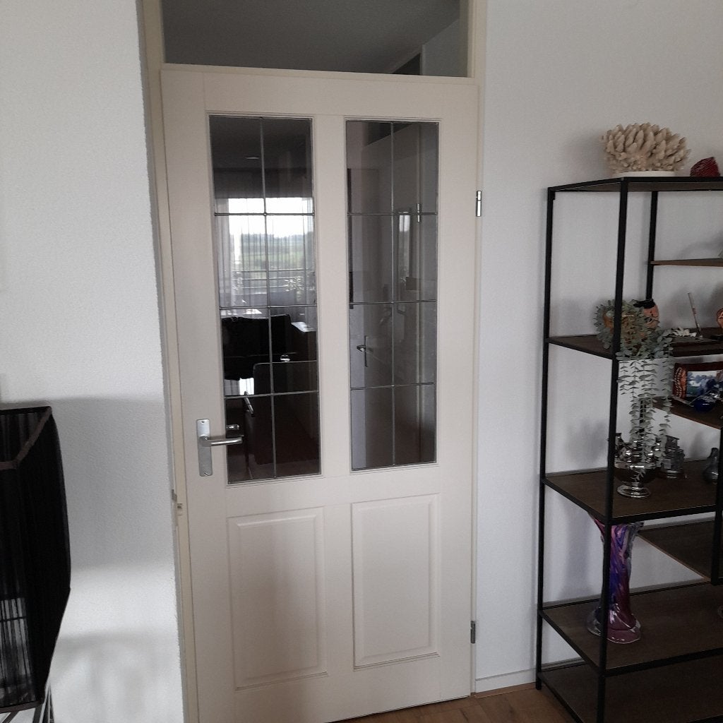 opdekdeur te koop wit, Ophalen, Gebruikt, 80 tot 100 cm, Binnendeur