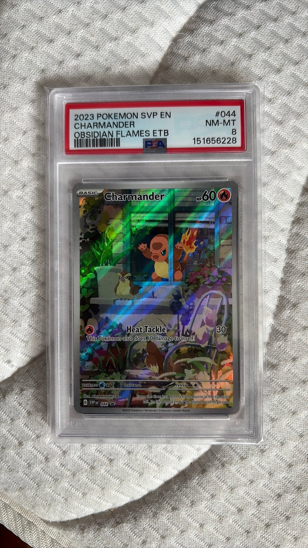 Charmander promo PSA8 Pokemon, Ophalen of Verzenden, Zo goed als nieuw
