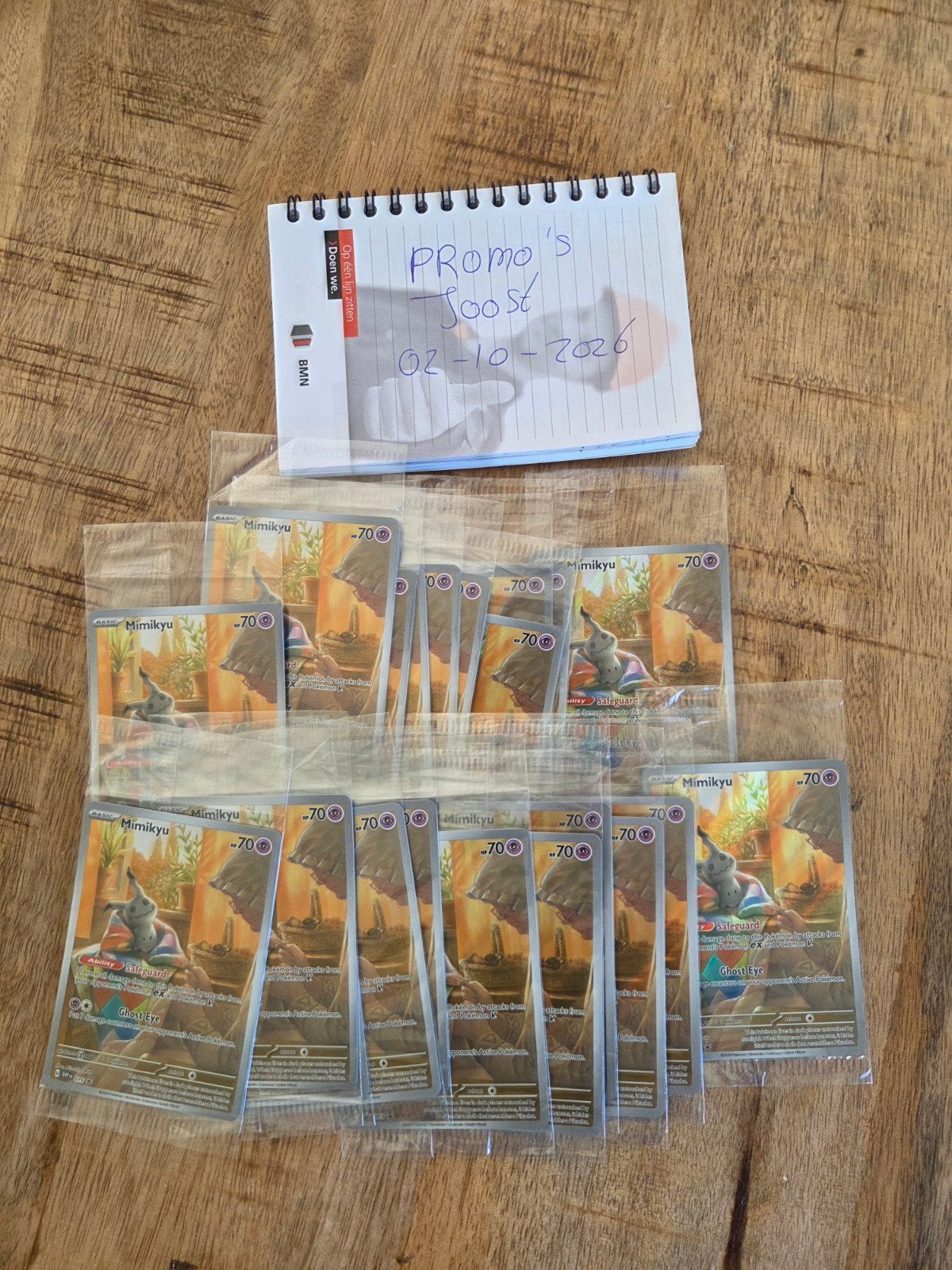 21x Mimikyu Paldean fates promo, Ophalen of Verzenden, Nieuw, Meerdere kaarten
