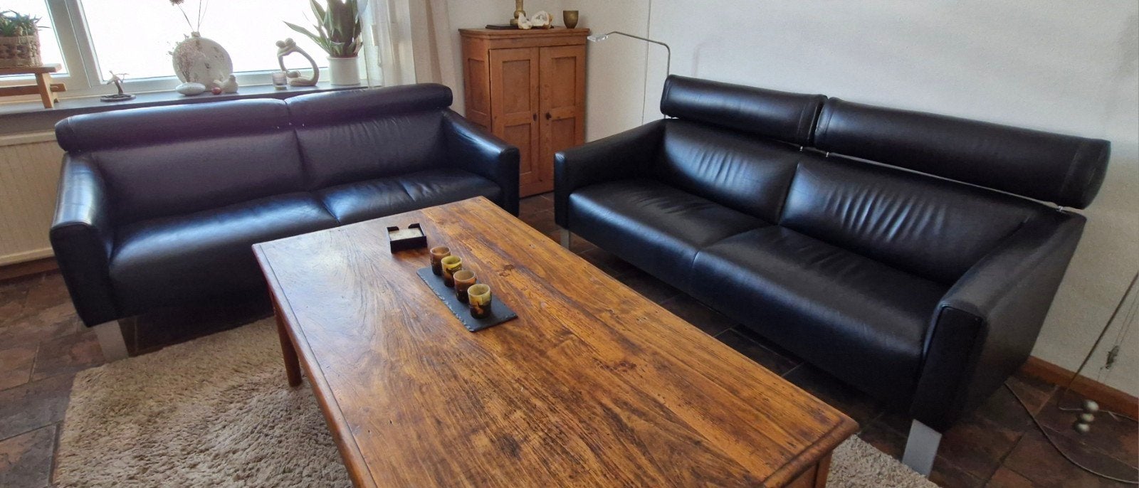 2 x Leolux Patachou 2-zits banken – Tijdloos comfort, Ophalen, Minder dan 75 cm, 150 tot 200 cm, Tweepersoons