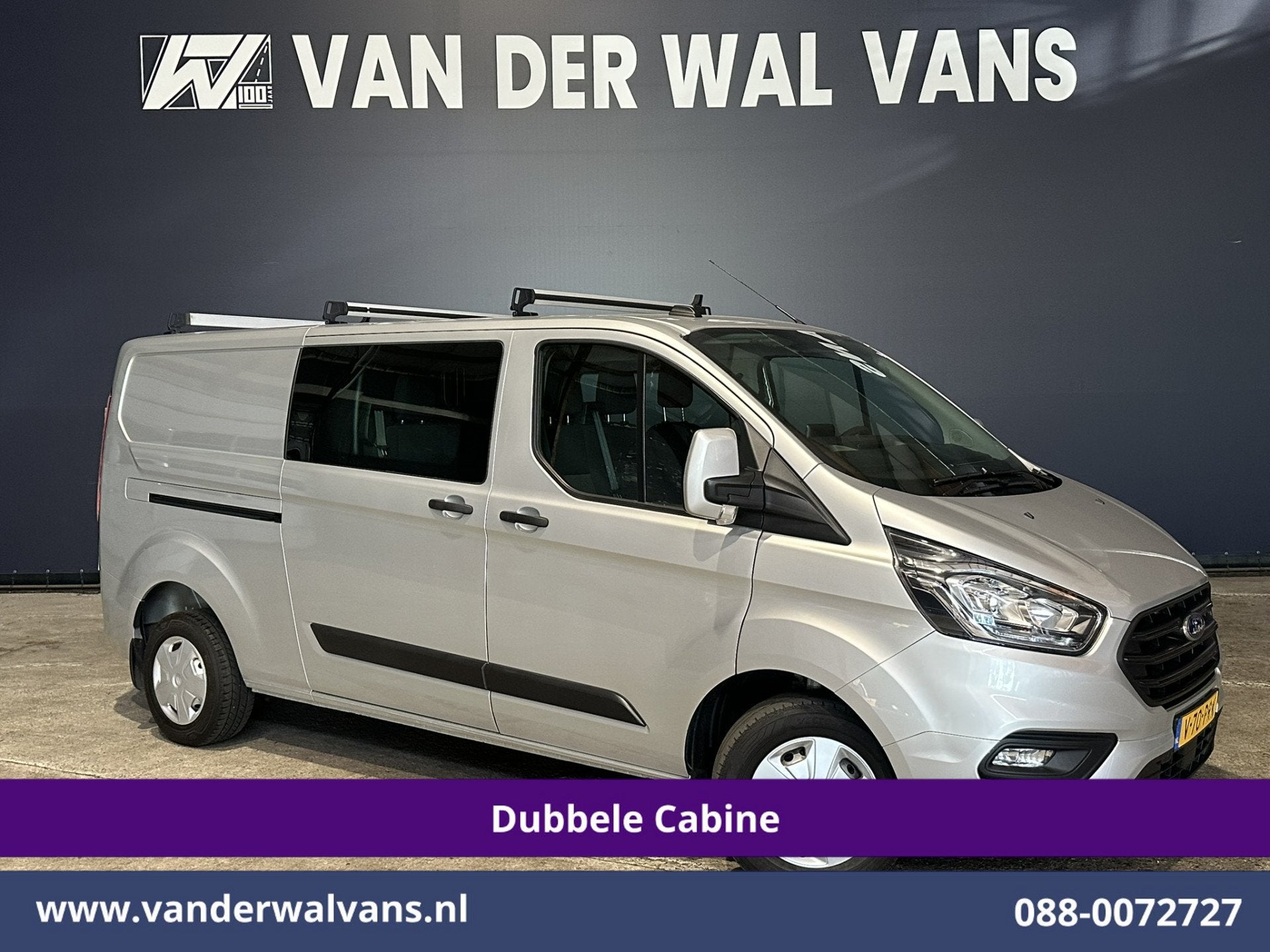 Ford Transit Custom 2.0 TDCI 131pk L2H1 Dubbele Cabine Euro6, Auto's, Bestelauto's, Voorwielaandrijving, Dealer onderhouden, 4 cilinders