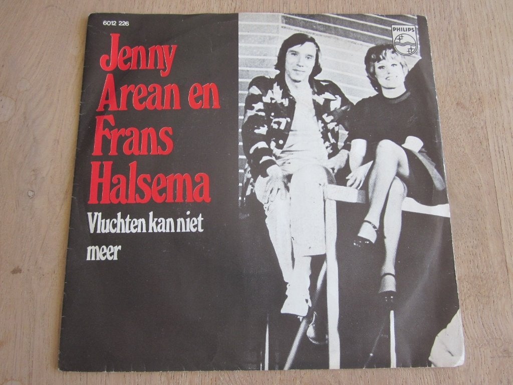 Jenny Arean en Frans Halsema - Vluchten kan niet meer, Verzenden, 7 inch, Single, Fotohoes