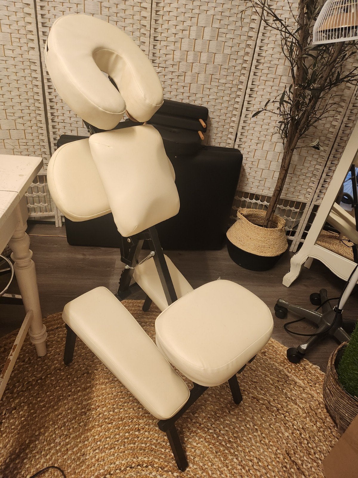 Stoelmassage, Ophalen