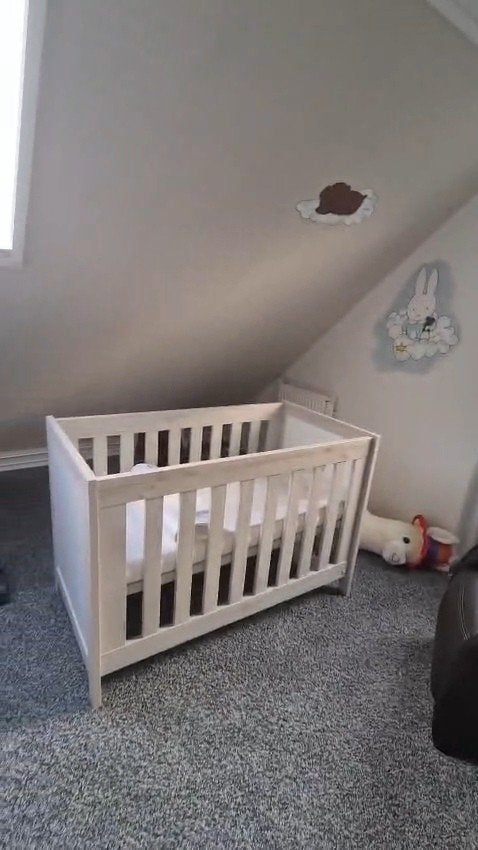 TWF Nice Babykamer Set: Commode, Kast, Ledikant - Wit/Hout, Ophalen of Verzenden
