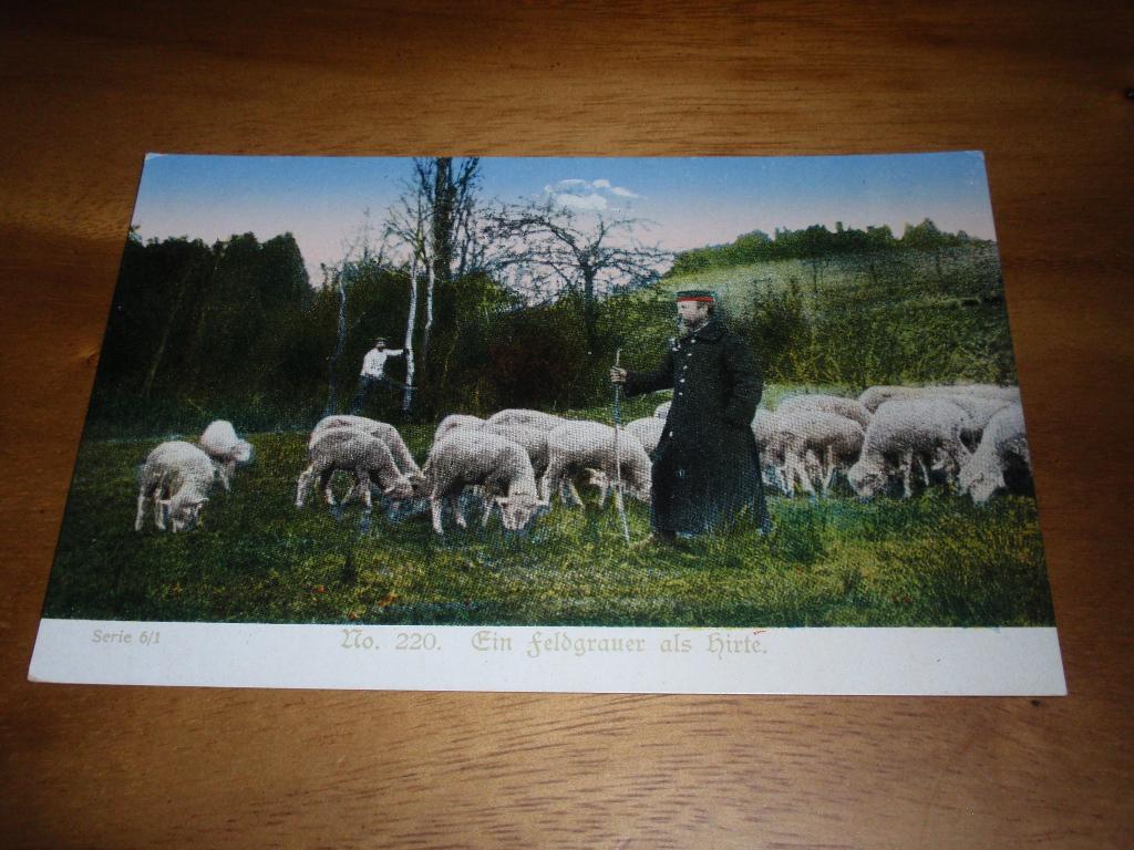 Militair Duitsland als Herder Schapen WO1 Kriegshilfe, Verzamelen, Verzenden, Voor 1920, Ongelopen, Politiek en Historie