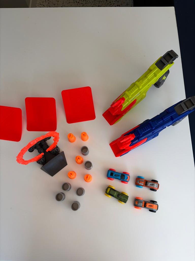 Nerf Nitro Blasters met Auto's en Accessoires, Ophalen of Verzenden, Gebruikt, Jongen of Meisje