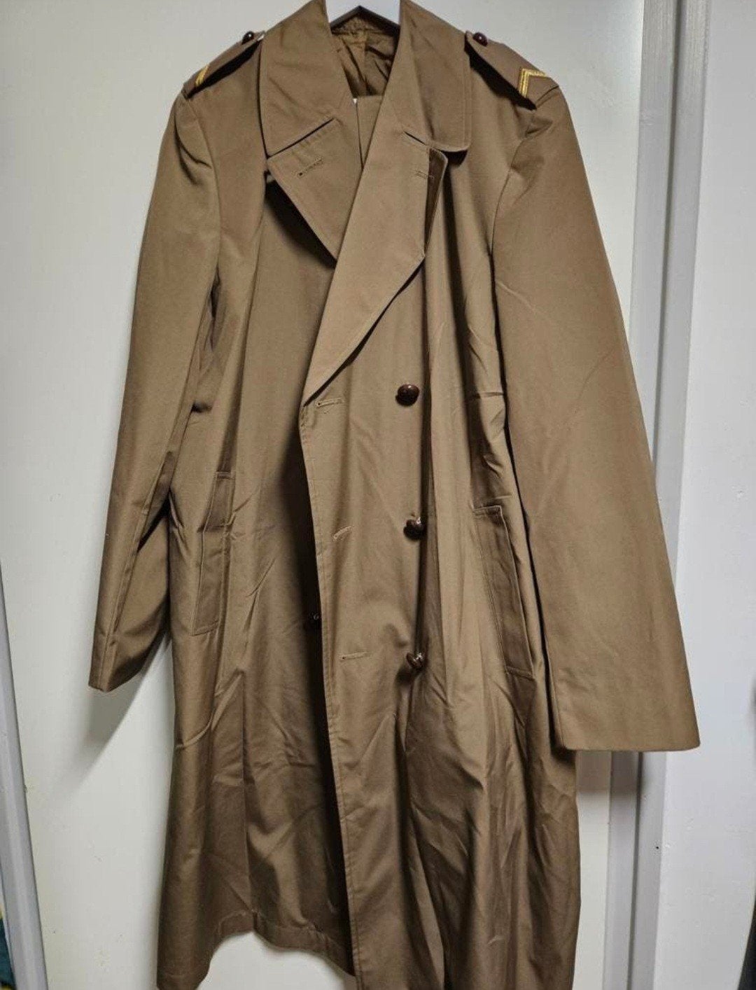 Klassieke militaire regenjas voor DT uniform model 1980, Ophalen of Verzenden, Landmacht, Nederland, Kleding of Schoenen