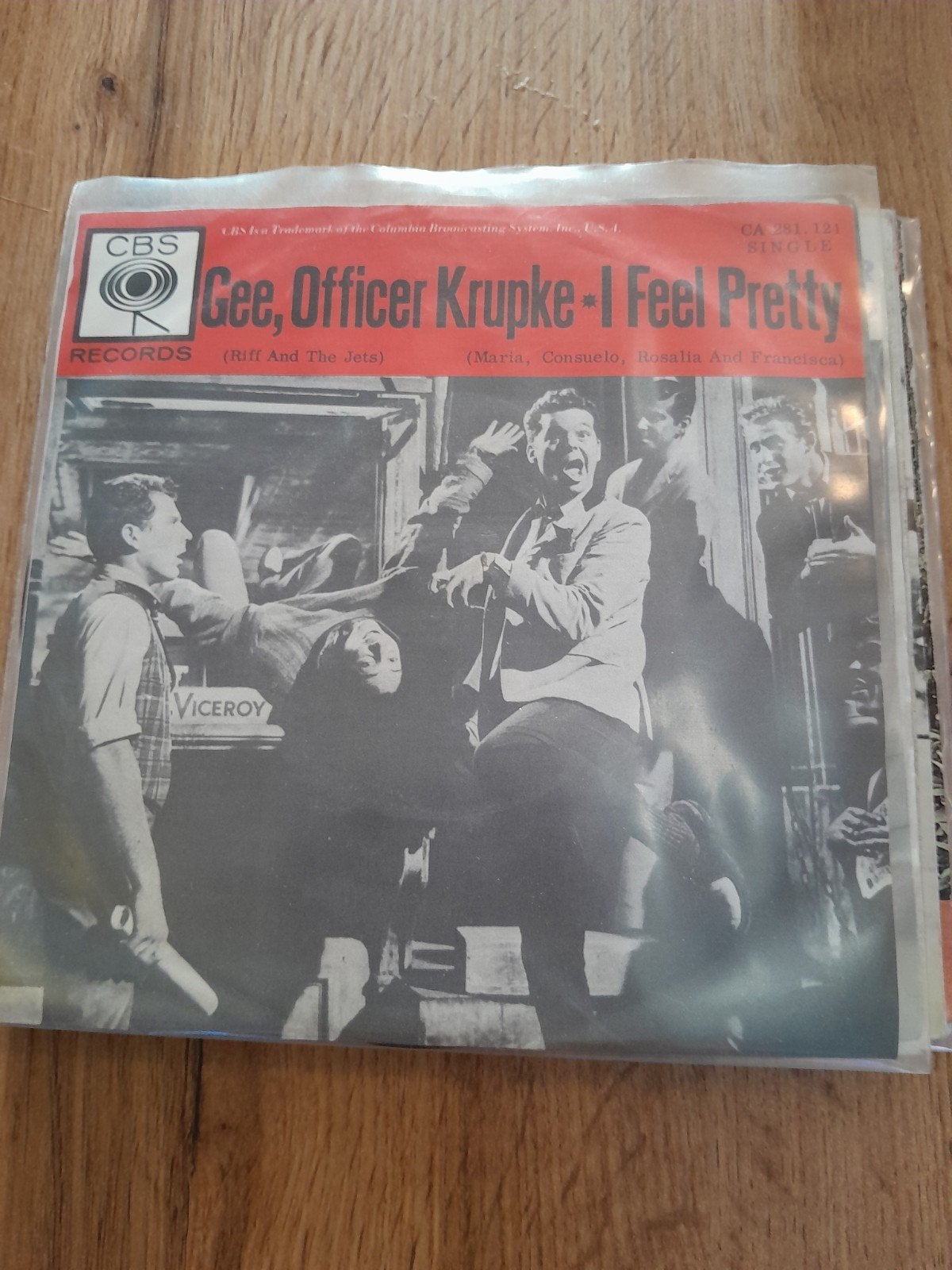 West side story 7inch Gee officer krupke, Cd's en Dvd's, Vinyl Singles, Ophalen of Verzenden, Zo goed als nieuw