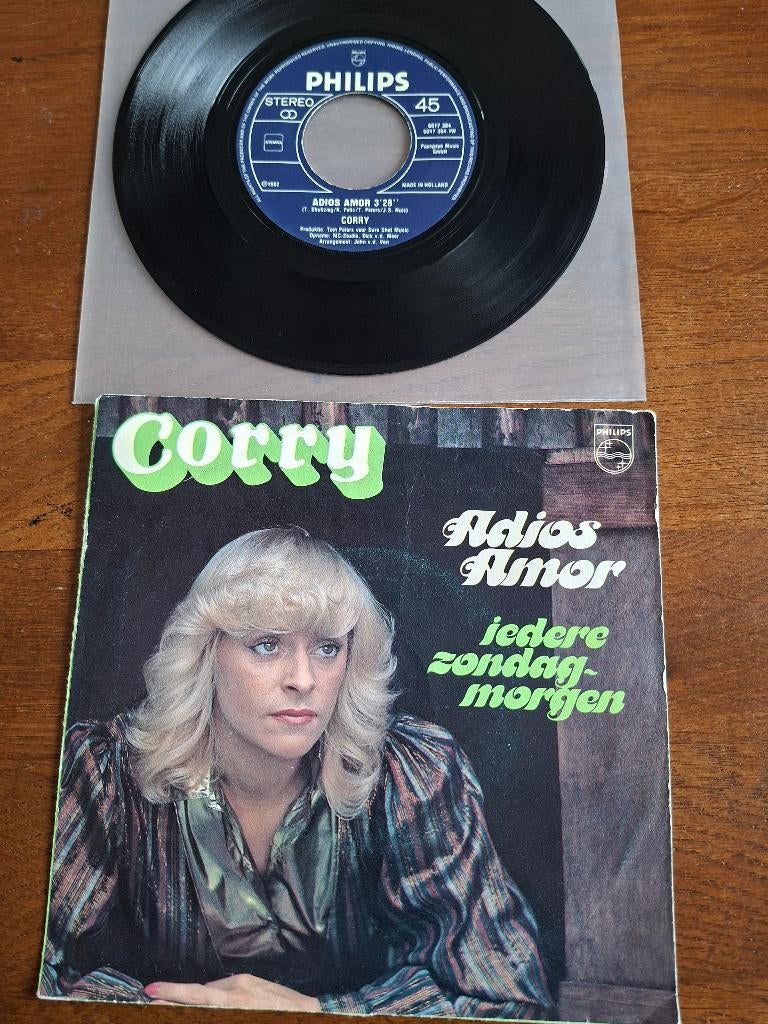 Corry Konings, adios amor, Cd's en Dvd's, Vinyl Singles, Gebruikt, 7 inch, Ophalen of Verzenden, Nederlandstalig