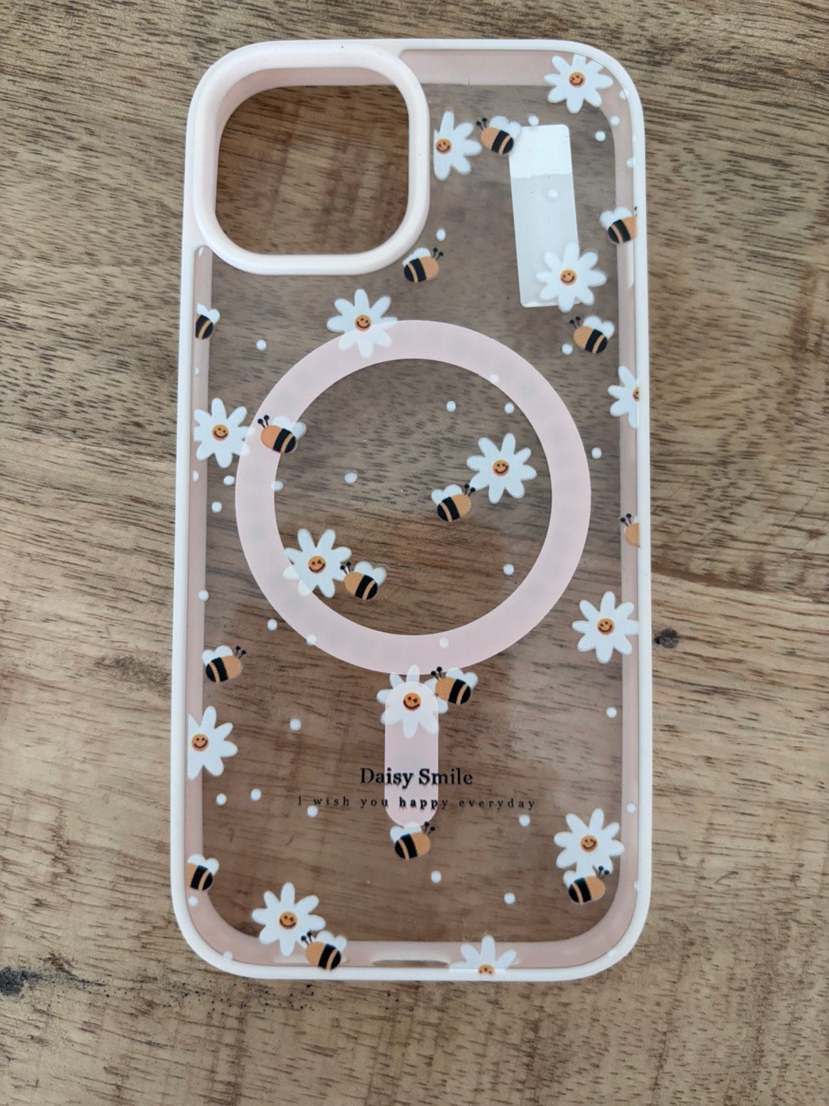 Nieuw iPhone 15 Hoesje met MagSafe - Bloemen & Bijtjes, Telecommunicatie, Kunststof, IPhone 15, Overige merken, Nieuw