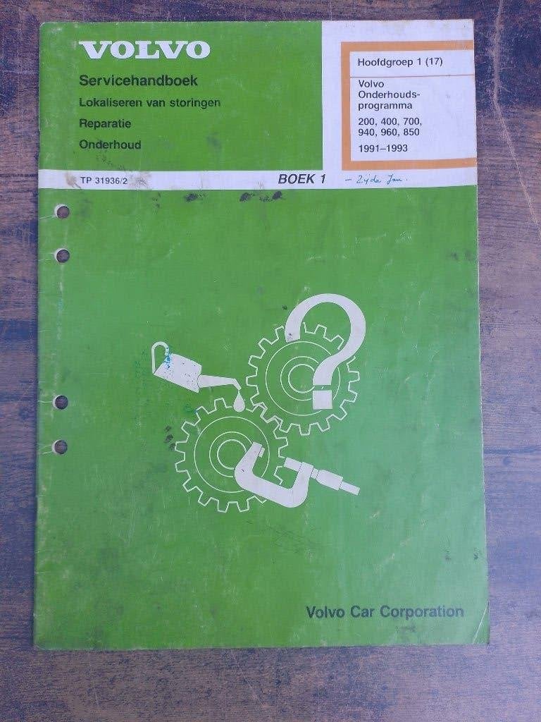 Volvo dealer werkplaatsboek Onderhoud 1993, Boeken, Auto's | Boeken, Verzenden, Gelezen, Volvo