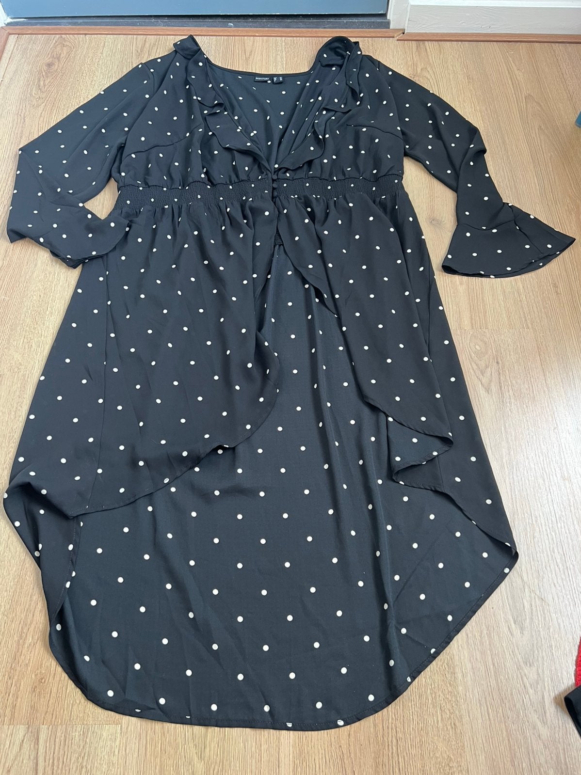 Bodyflirt zwart wit stippen dots tuniek 54, Kleding | Dames, Ophalen of Verzenden, Zo goed als nieuw, X, Blouse of Tuniek