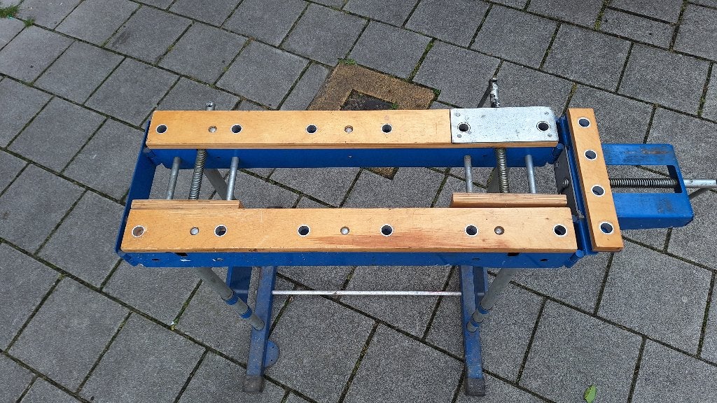 Werkbank, Doe-het-zelf en Verbouw, Ophalen, Gebruikt, 70 tot 120 cm, Bankschroef