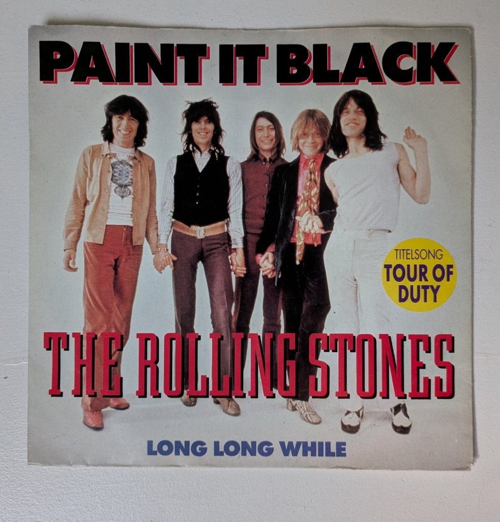 Vinyl single The Rolling Stones Paint it black, Cd's en Dvd's, Vinyl Singles, Gebruikt, 7 inch, Ophalen of Verzenden, Beschermende buitenhoes
