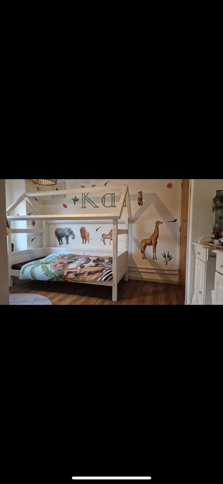 Huisframe bed puck beterbed, Ophalen, Eenpersoons, Hout