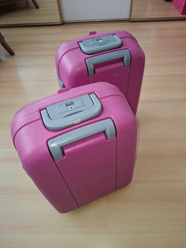 cabincases koffers reiskoffers met slot - rose voor kinderen, Sieraden, Tassen en Uiterlijk, Koffers, Gebruikt, Hard kunststof
