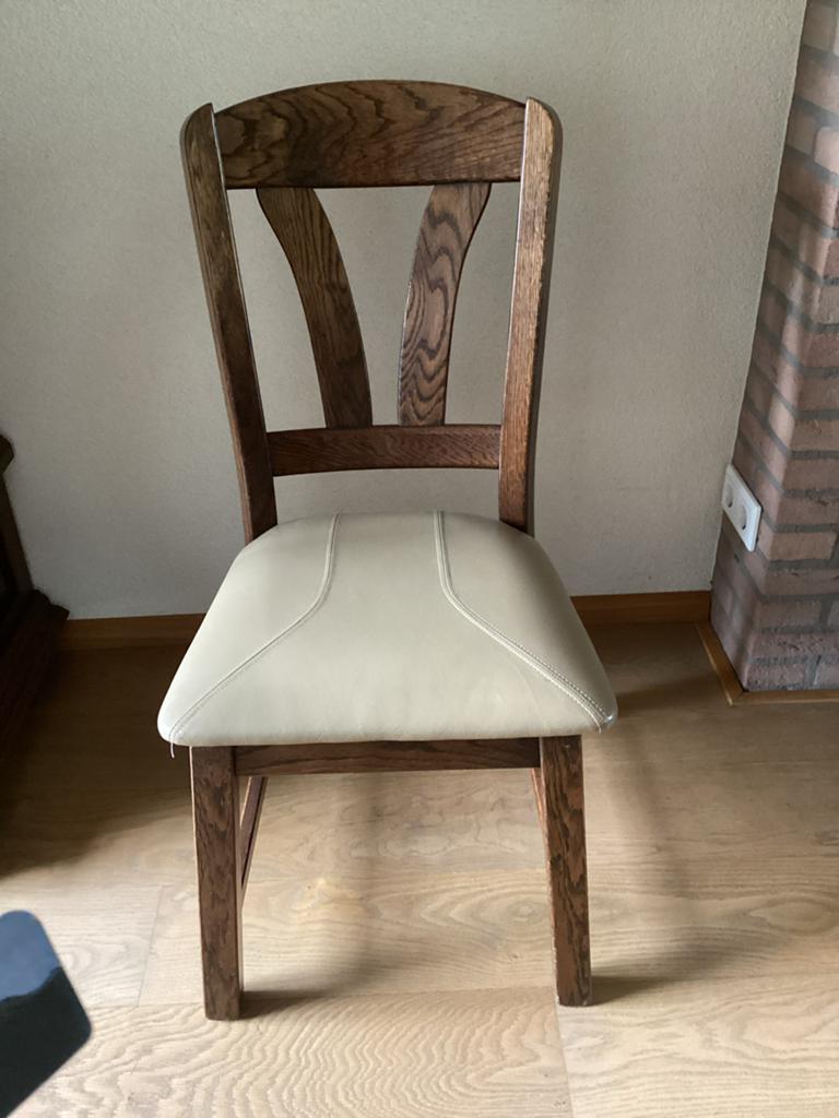eetkamerstoelen  6 stuks eiken, Ophalen, Gebruikt, Overige kleuren, Vijf, Zes of meer stoelen