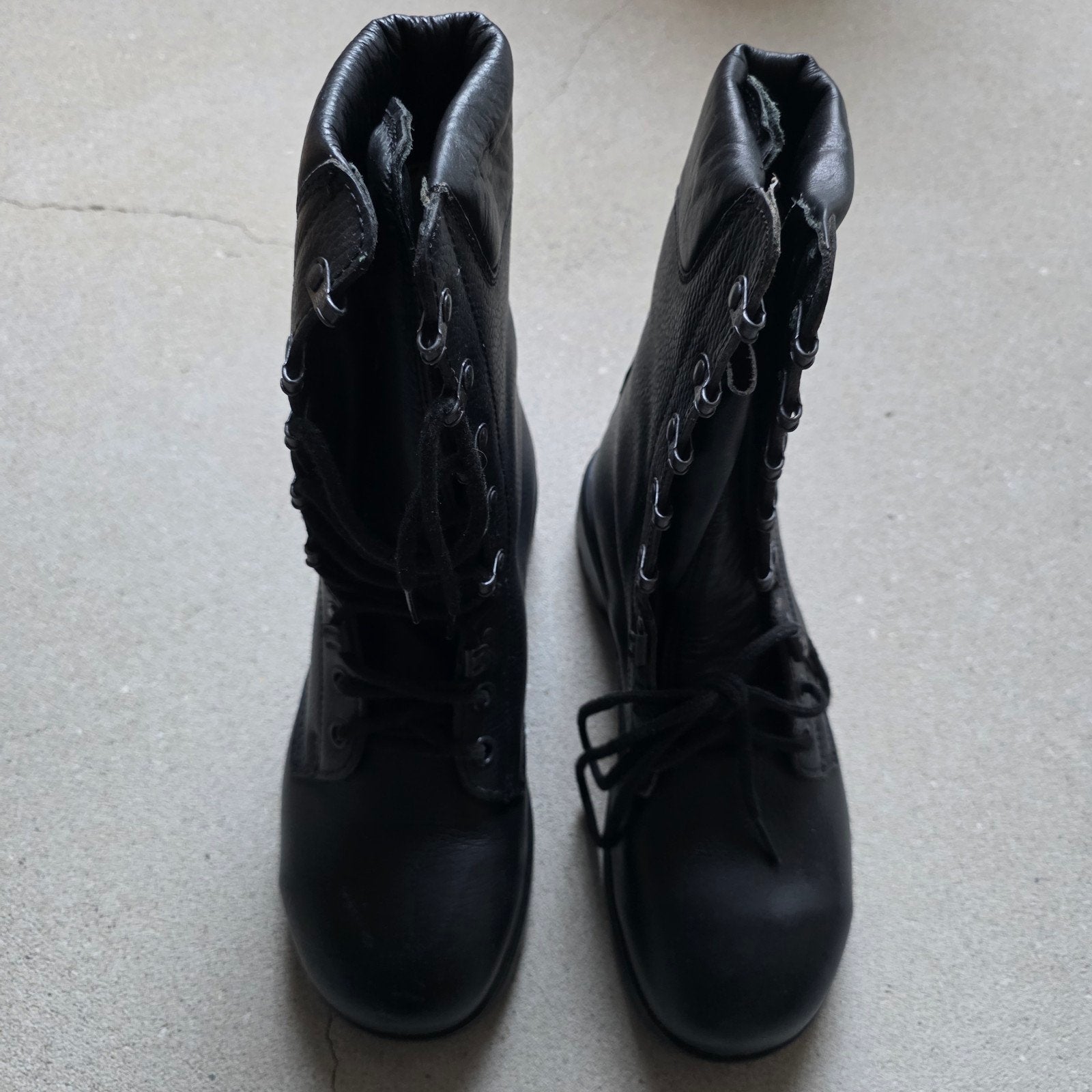Zwarte leren boots - Maat 39, Zwart, Boots, Nieuw, Ophalen of Verzenden