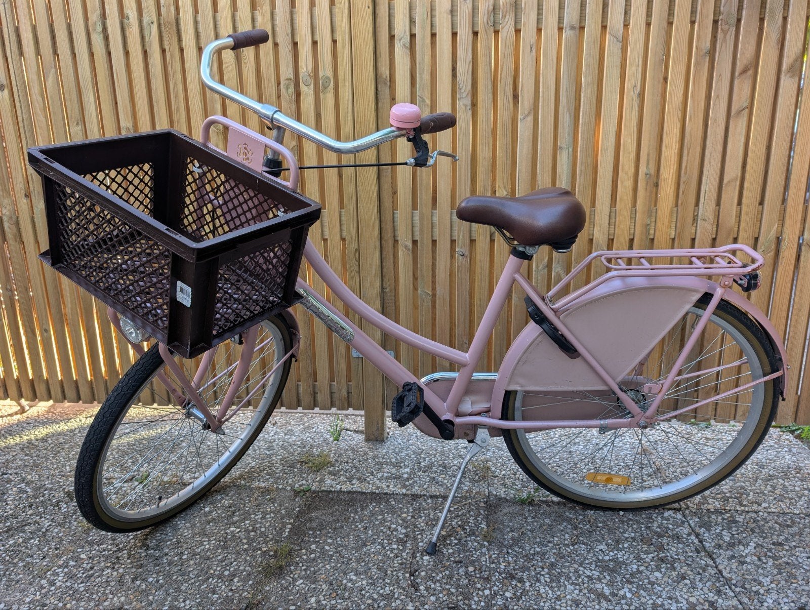 Popal 26 inch meisjesfiets - Roze transportfiets, Terugtraprem, Gebruikt, Handrem, Popal