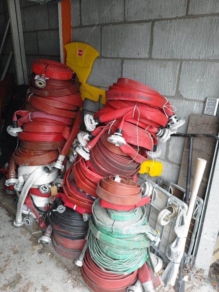 brandslang 1,5-3inch platte slangset beregening 20m3 pompset, Ophalen, Gebruikt, Overige typen
