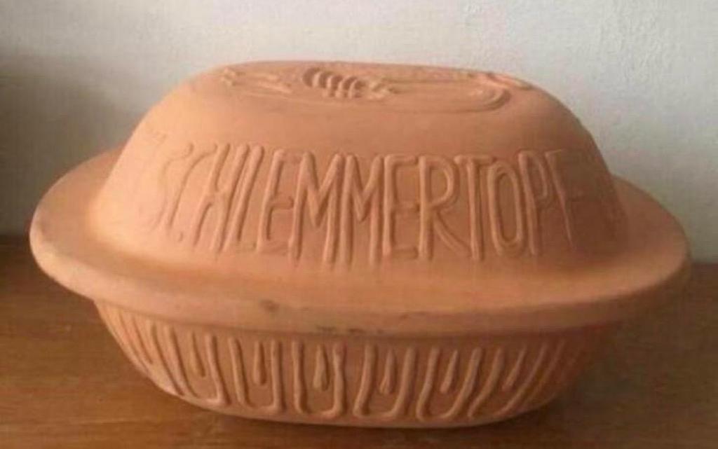 Vintage Schlemmer Topf Römertopf Scheurich W.Germany ovensha, Ophalen of Verzenden, Nieuw, Overige materialen, Overige typen