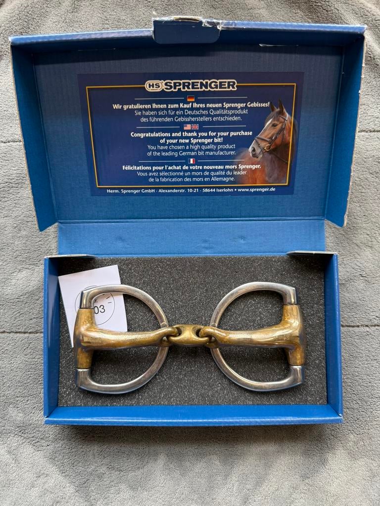 Sprenger bit 13,5cm, Dieren en Toebehoren, Ophalen of Verzenden, Zo goed als nieuw, Dressuur