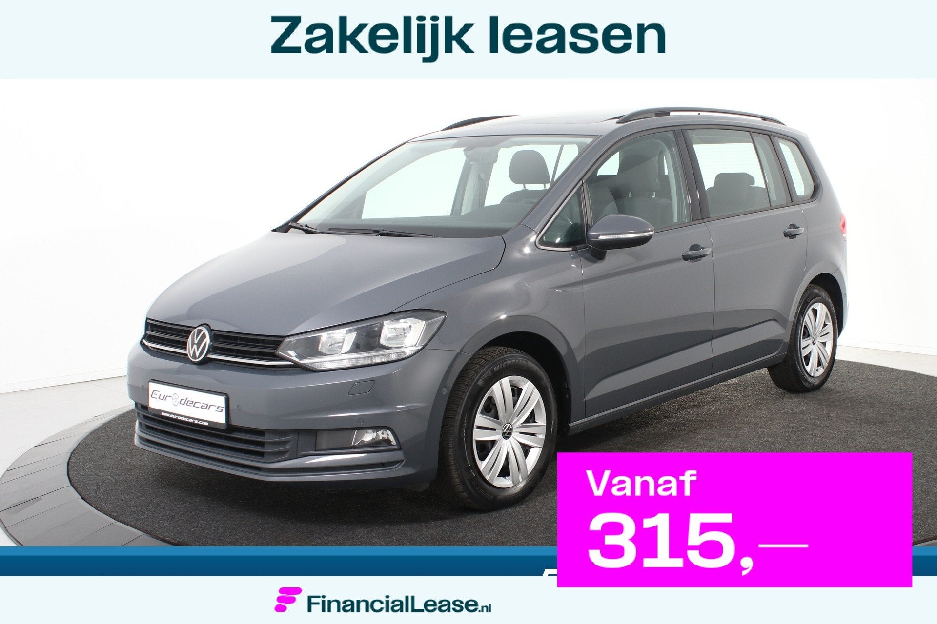 Volkswagen Touran 1.5 TSI *1ste Eigenaar*Panoramadak*Navigat, Stof, 4 cilinders, 150 pk, Bedrijf