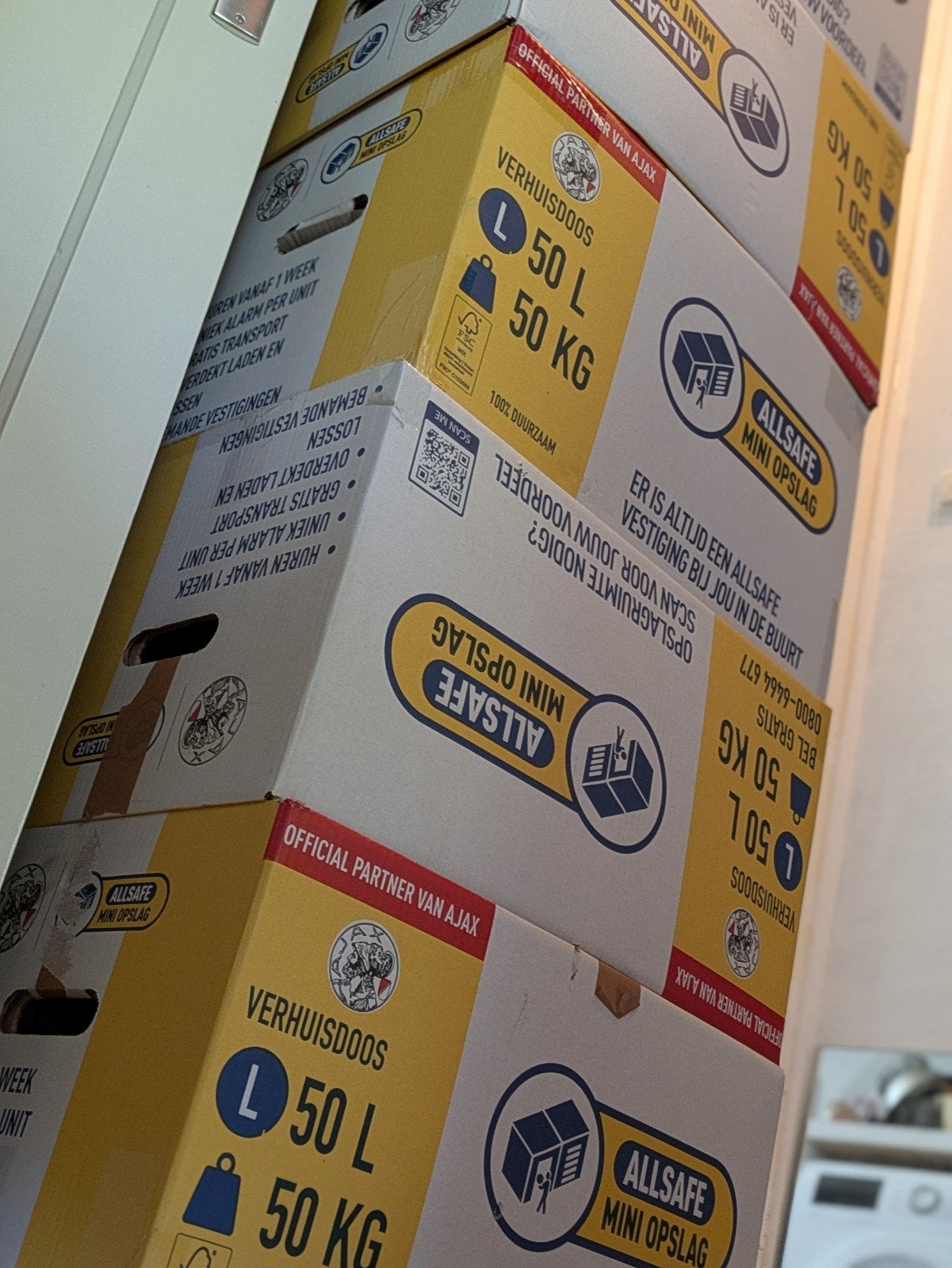 10 super stevige verhuisdozen van Allsafe (gratis), Ophalen, Gebruikt