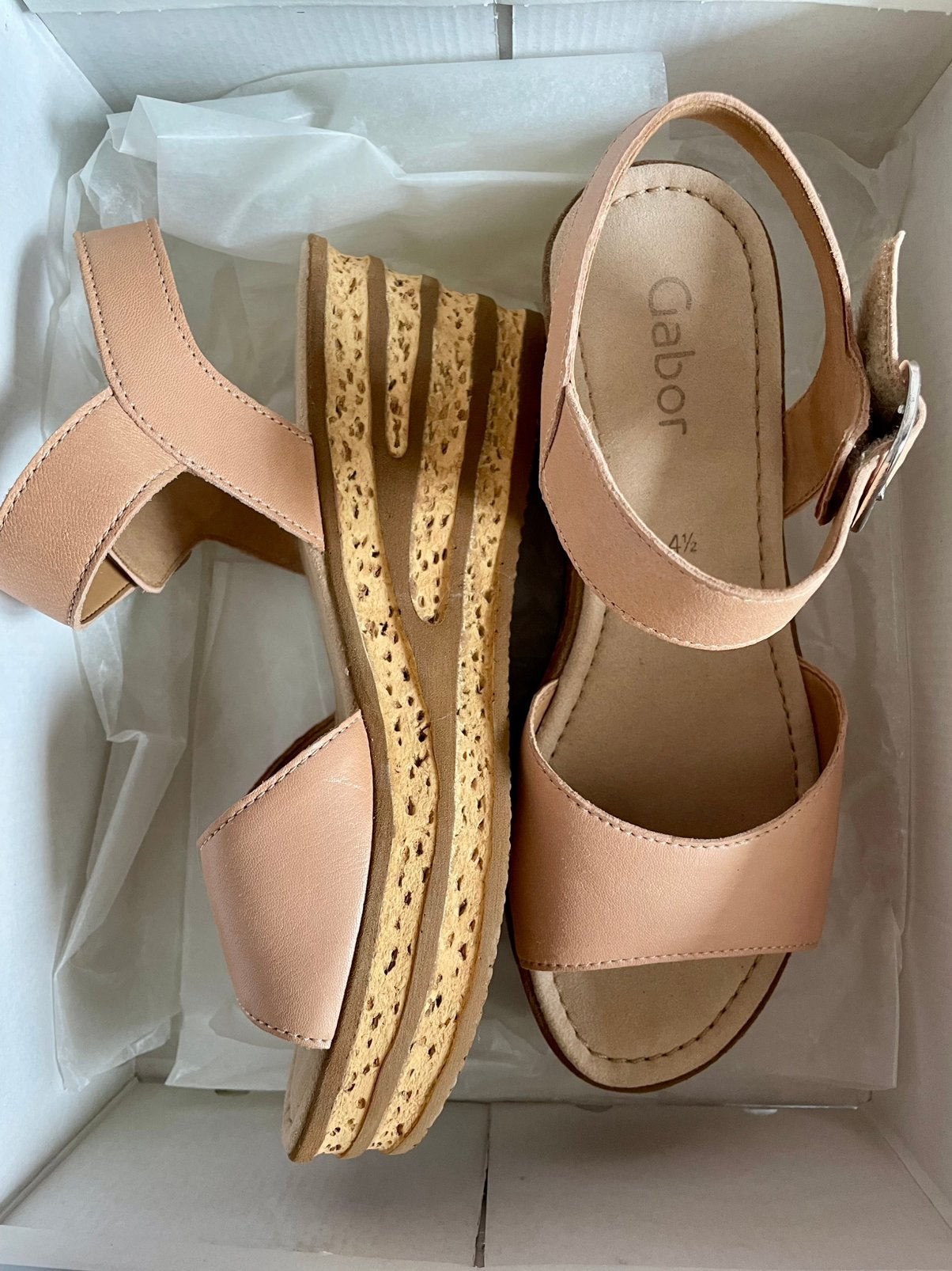 Oud roze sleehakken Gabor, nieuw in doos!, Nieuw, Roze, Sandalen of Muiltjes, Ophalen of Verzenden