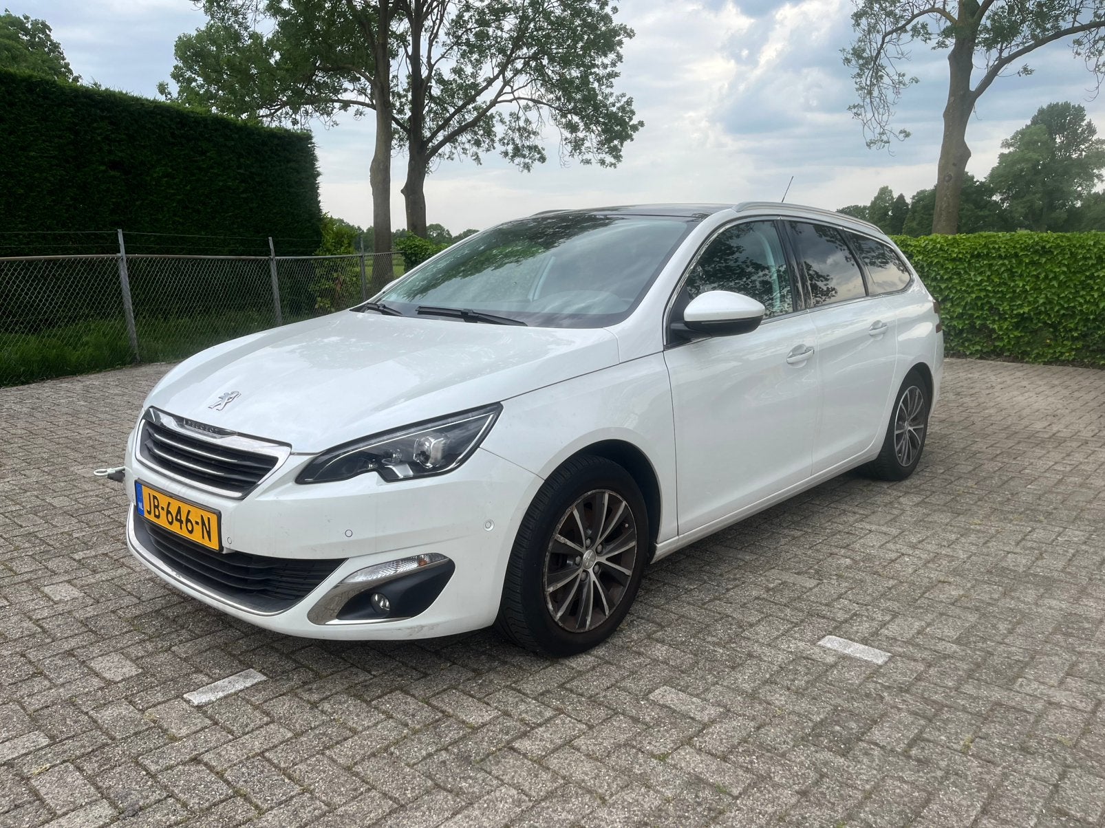 Peugeot 308 2.0 E-hdi SW AUT 2016 Ex BPM, Auto's, 4 cilinders, Wit, Origineel Nederlands, Diesel