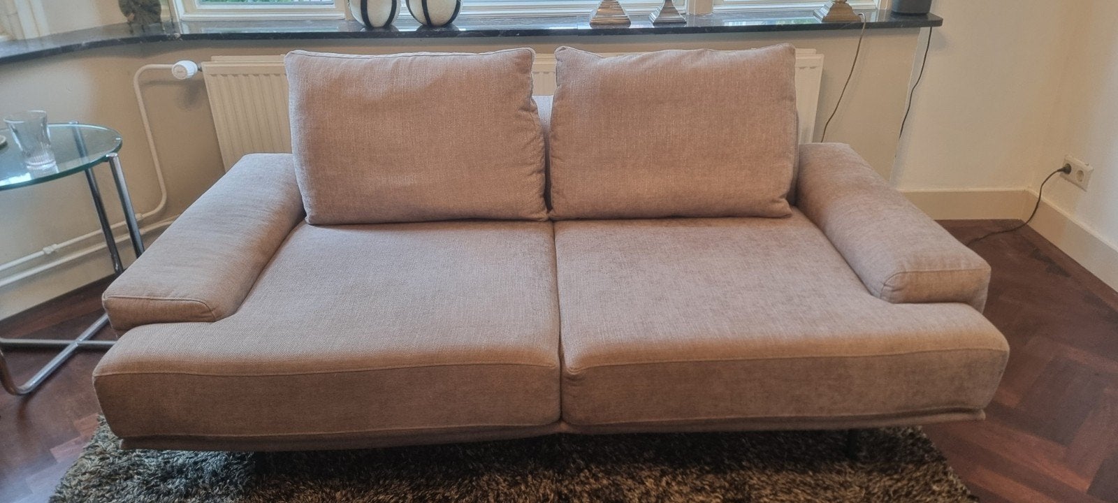2 tweepersoons bankstellen, Ophalen, Gebruikt, 150 tot 200 cm, Tweepersoons