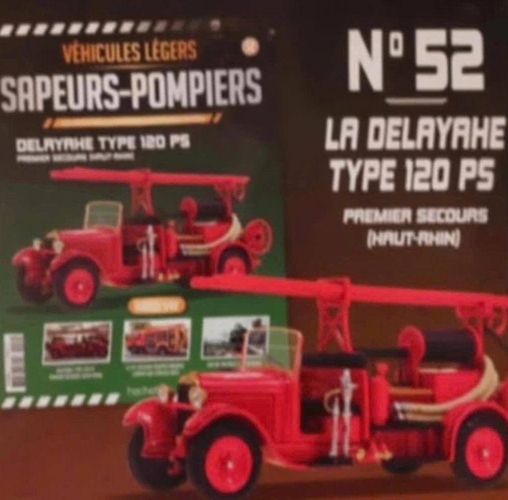 Delahaye T 120 PS ladderwagen Haut Rhin Brandweer 1/43 # 52, Verzenden, Nieuw, Bus of Vrachtwagen, Overige merken
